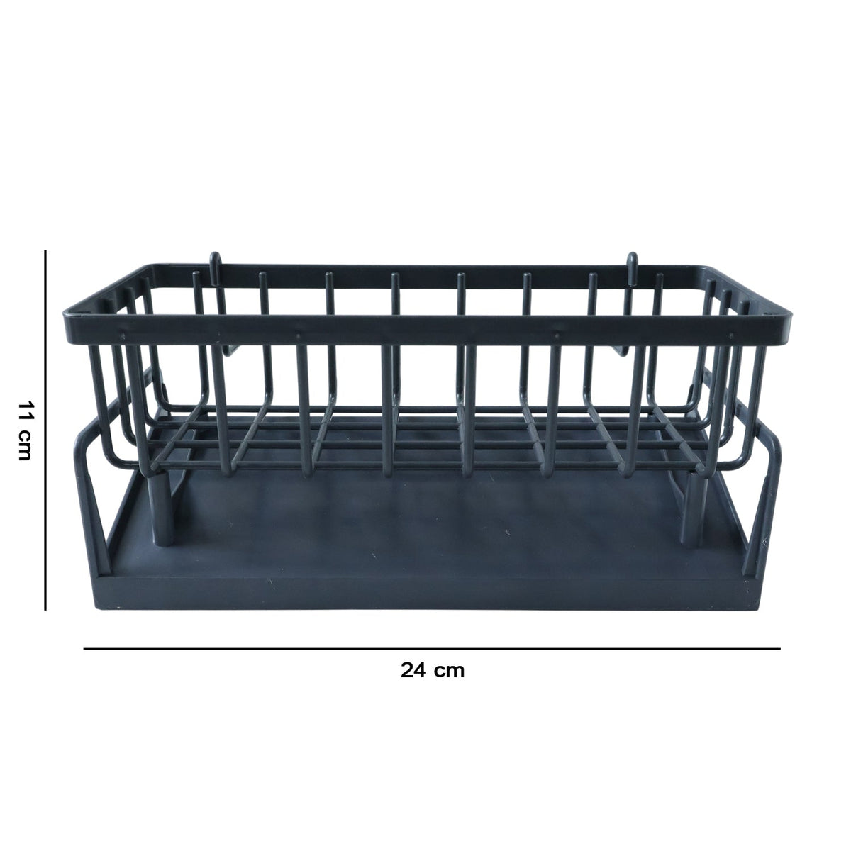 Plastic multipurpose bathroom storage rack for soaps, brushes and accessories