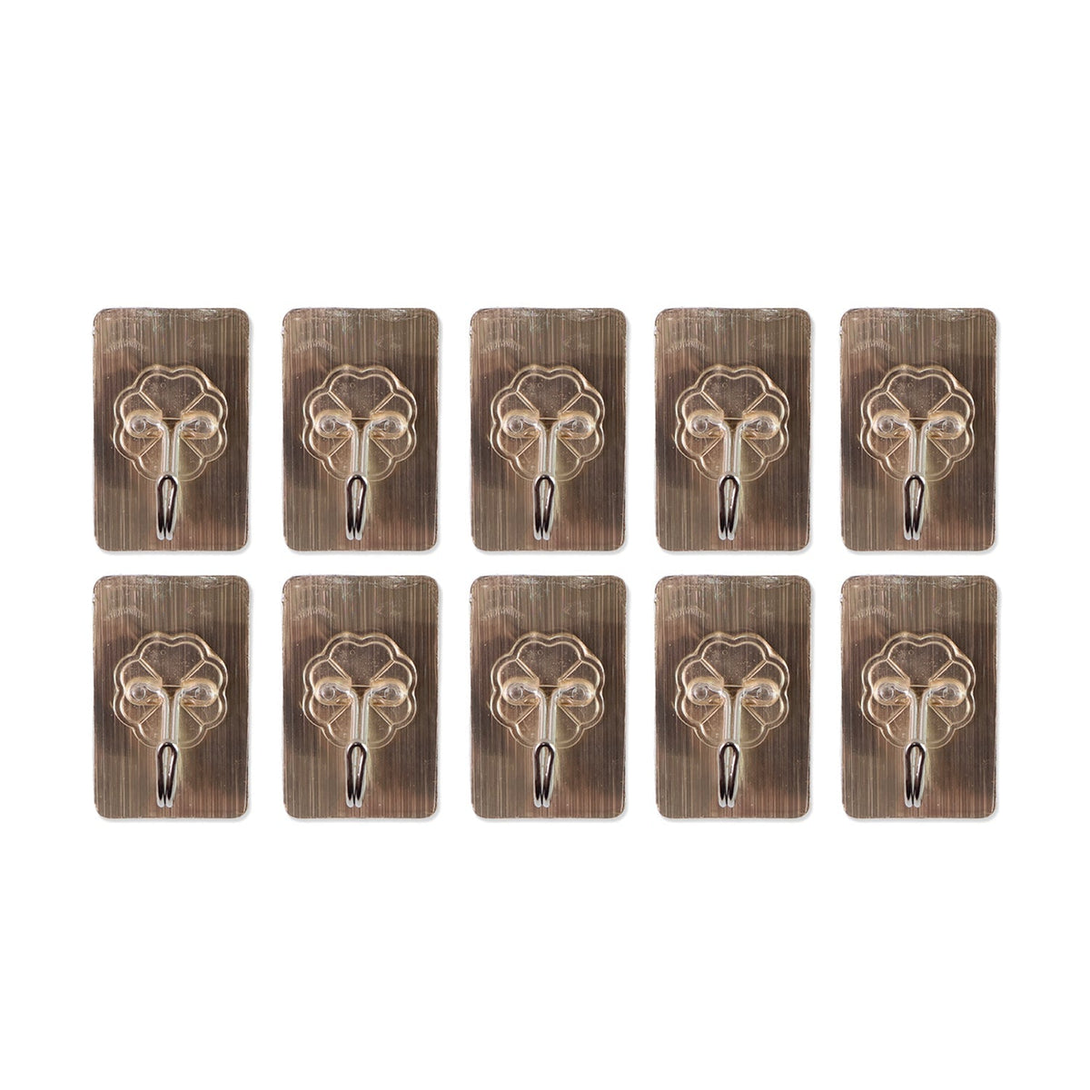 Kitchen and bathroom adhesive plastic hooks set