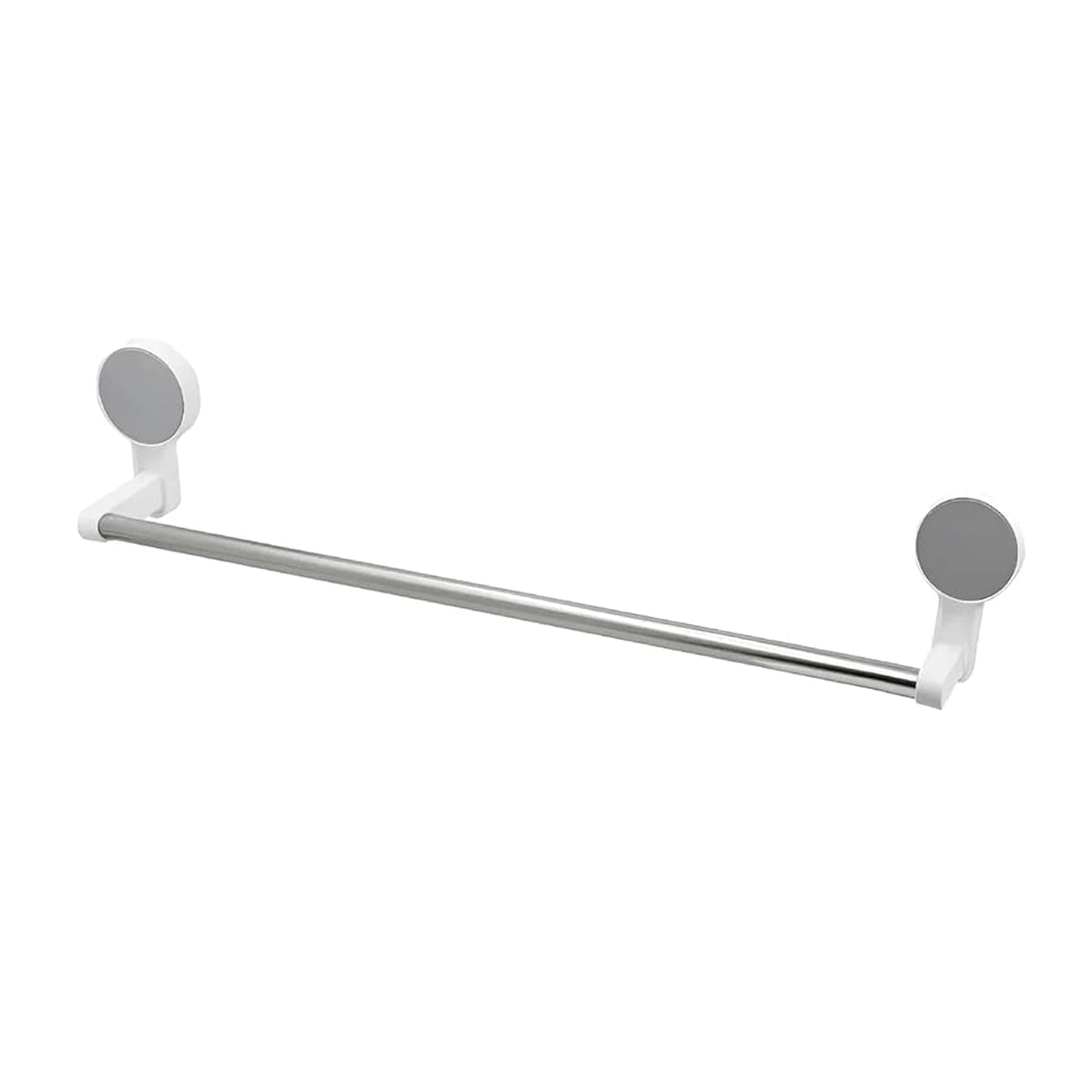 Towel organizer rod with stable brackets fixed on wall