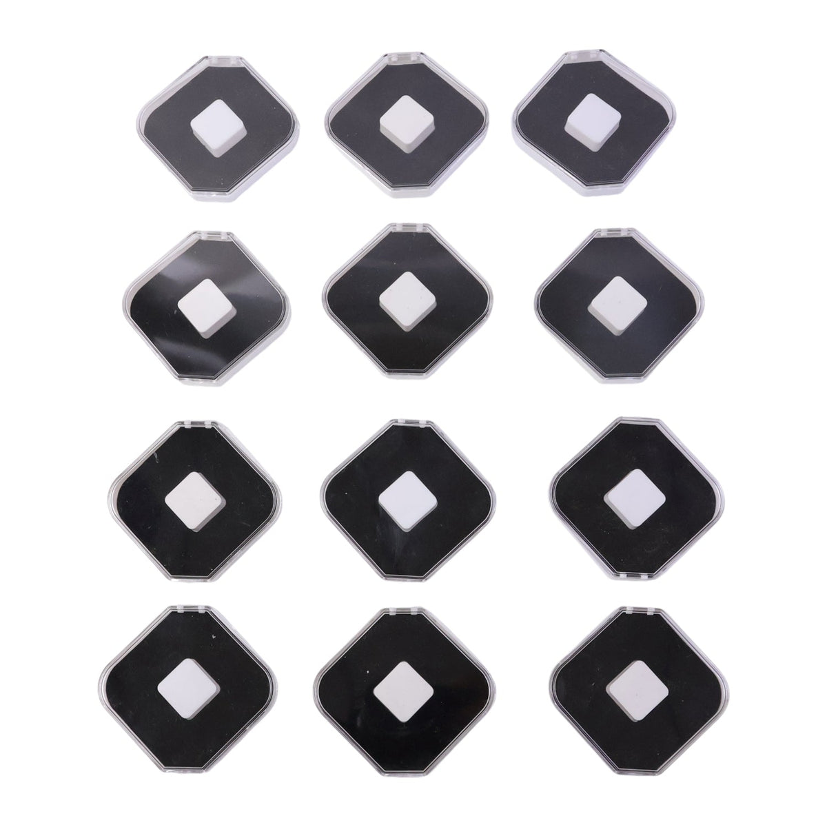 Close-up detail of soft cushion inserts in jewellery display box set