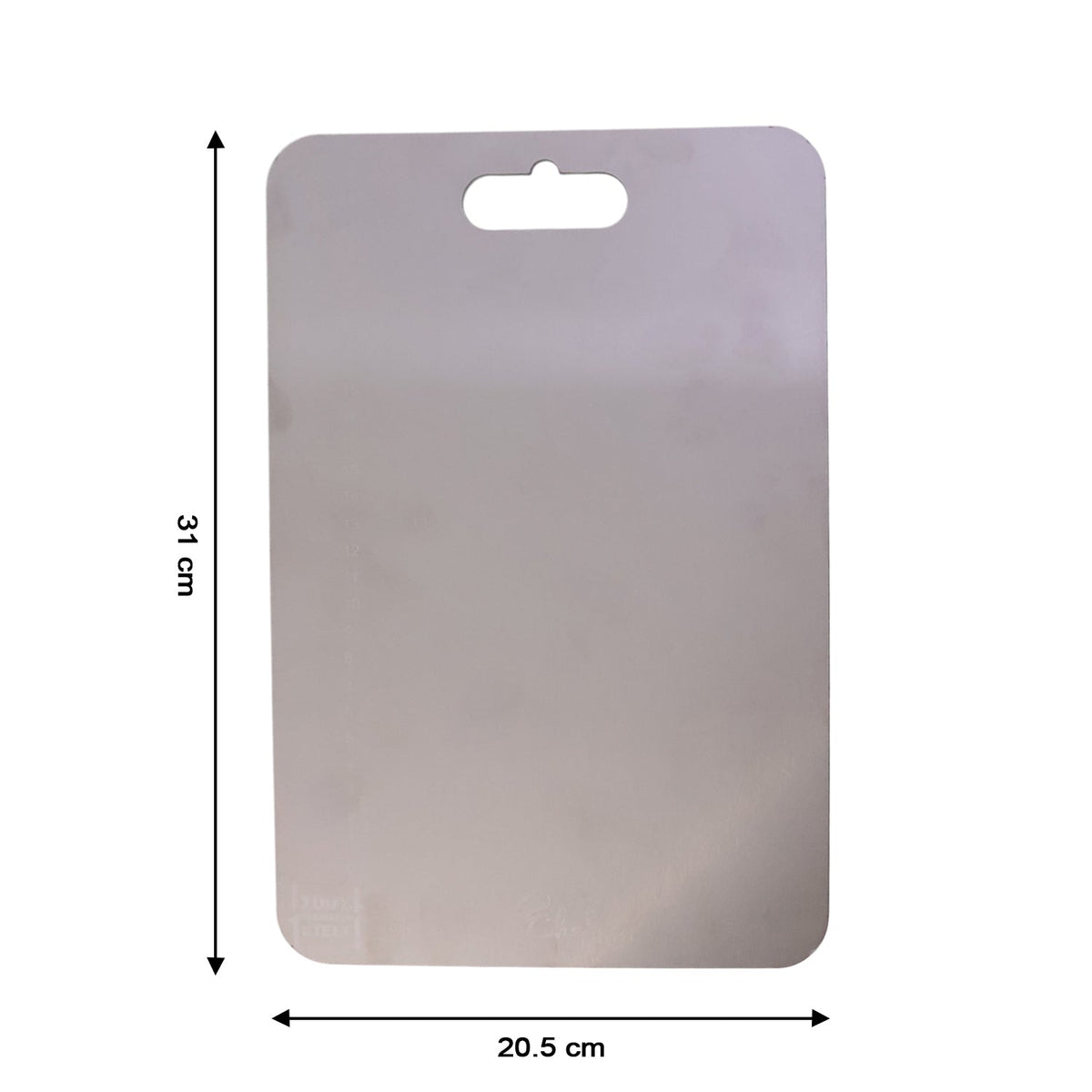 Professional metal cutting board for precise food preparation
