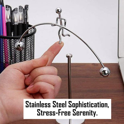 Newton Cradle Desk Toy – Steel Perpetual Motion | Spark Tots
