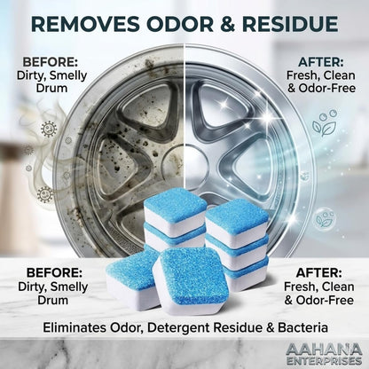 Washing Machine Cleaner Tablet – Deep Clean & Odor Eliminator | Storenzo ( Pack of 1 )