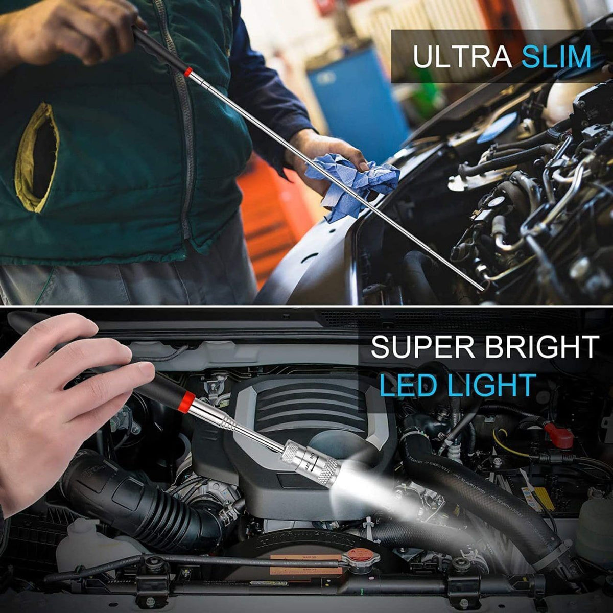 Magnetic Pick Up Tool – Telescopic LED & Flexible | RaceVault