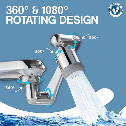 Water-Saving Faucet Filter – 1080° Rotating Aerator | Mist & Relax