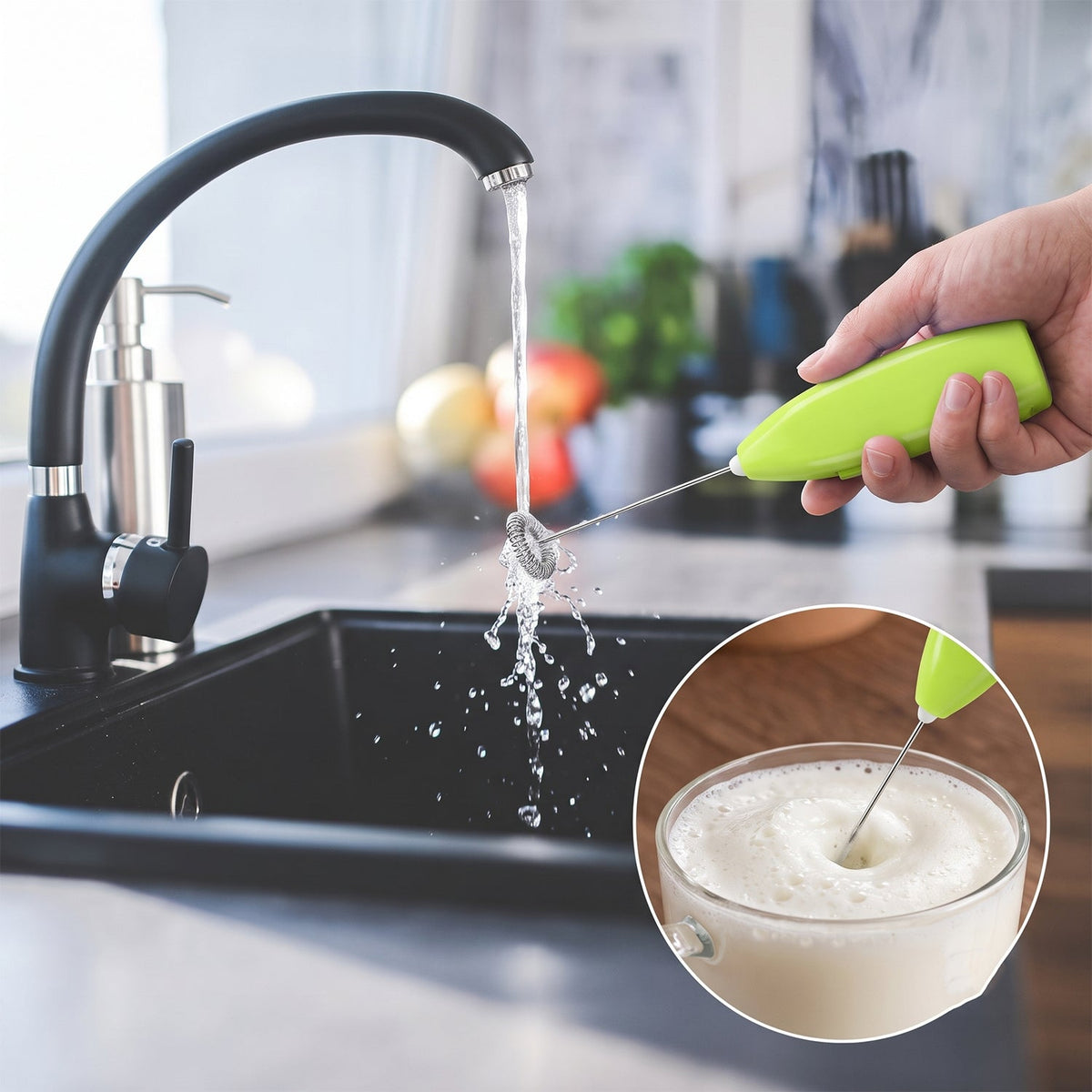 Mini frother kitchen tool