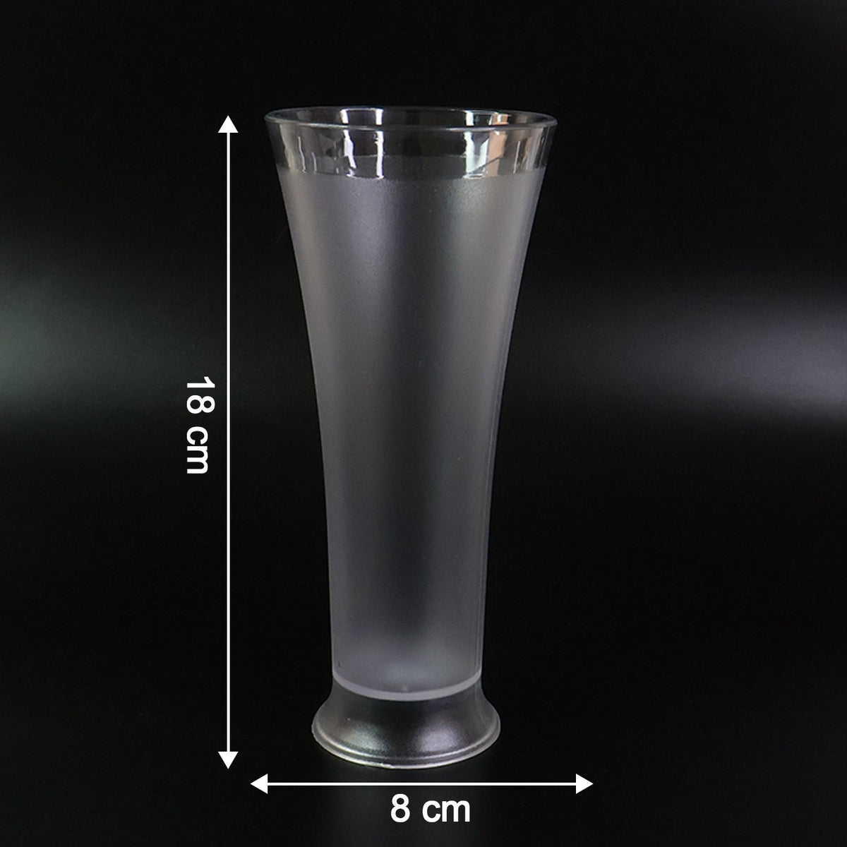 Six unbreakable matt finish plastic glasses designed for daily use
