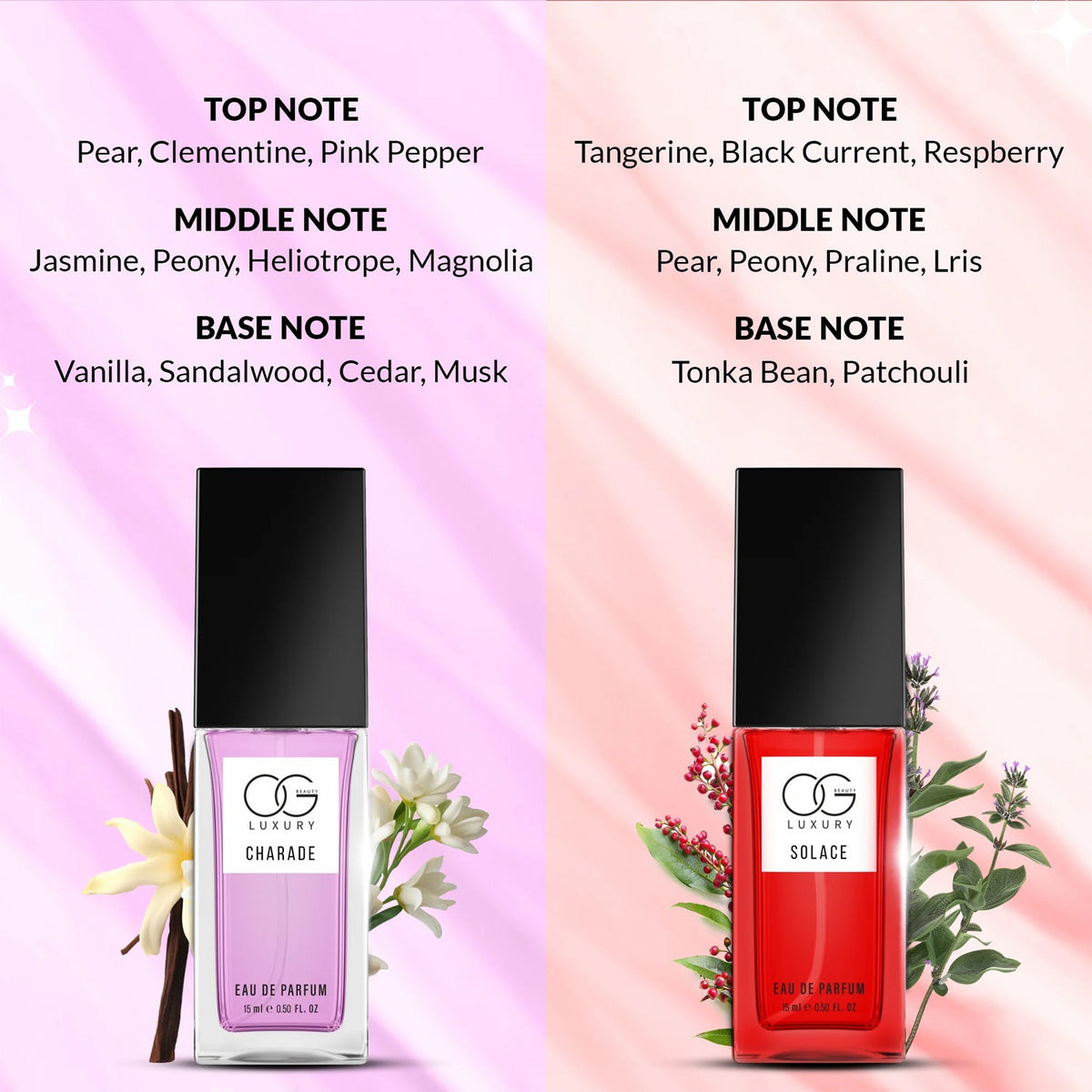 Essence of Elegance Eau De Parfum bottle by OG Beauty with refined design