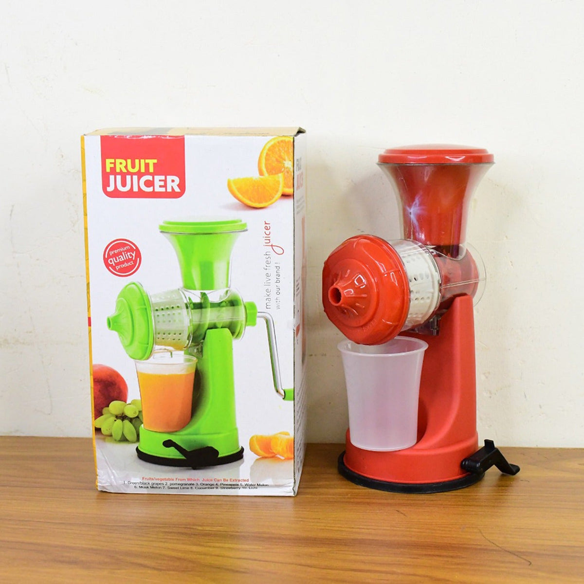 Two glasses filled with vibrant, healthy fresh fruit juices, ready to drink.