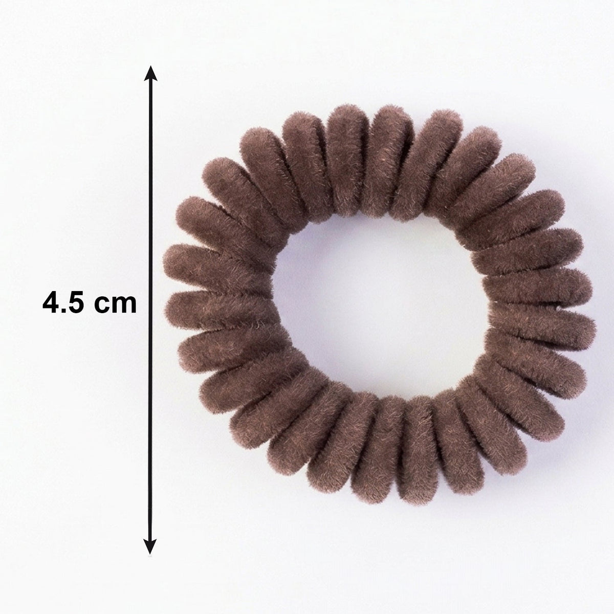 Coil style stretchable telephone wire hair band