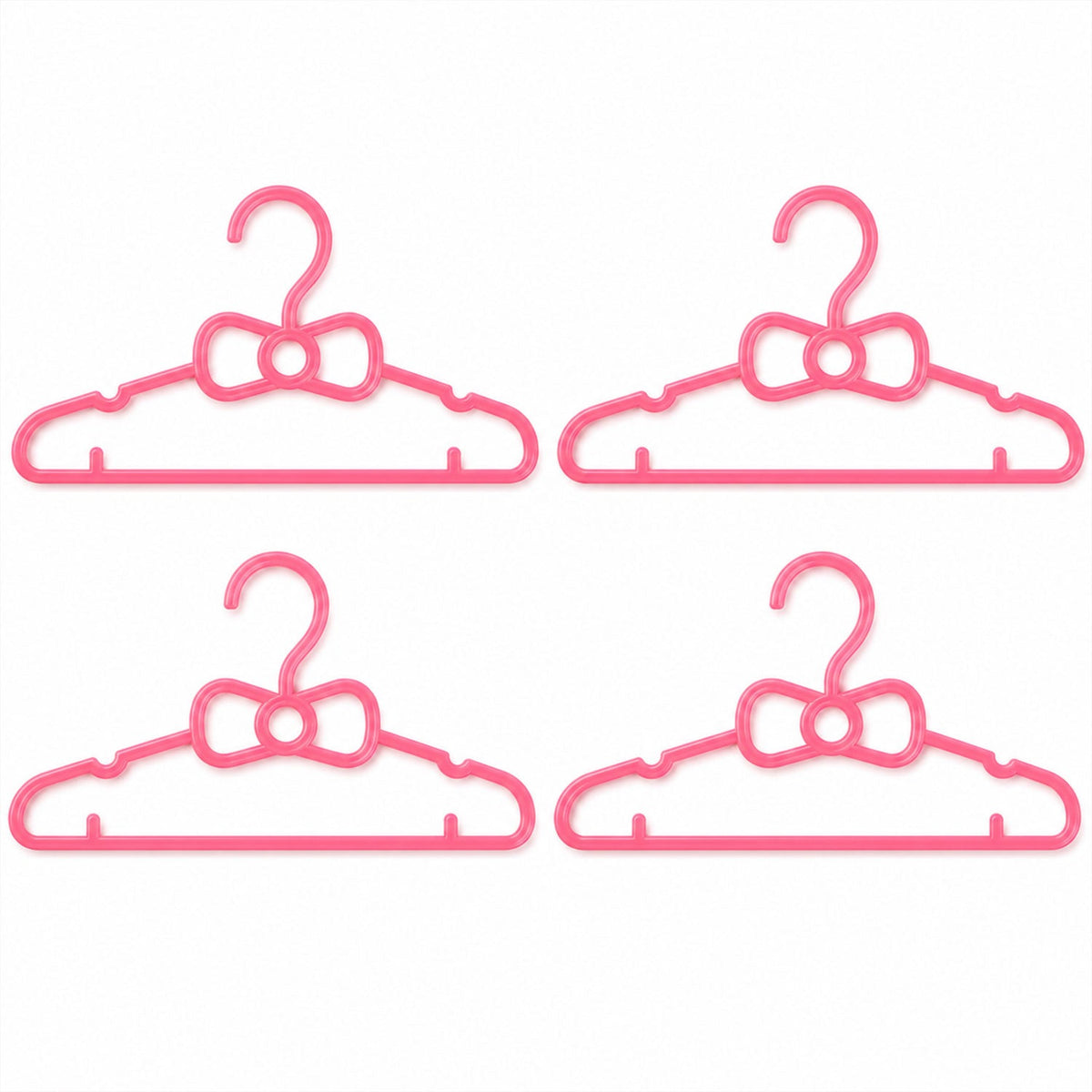 Durable plastic baby hangers for tops, dresses and coats